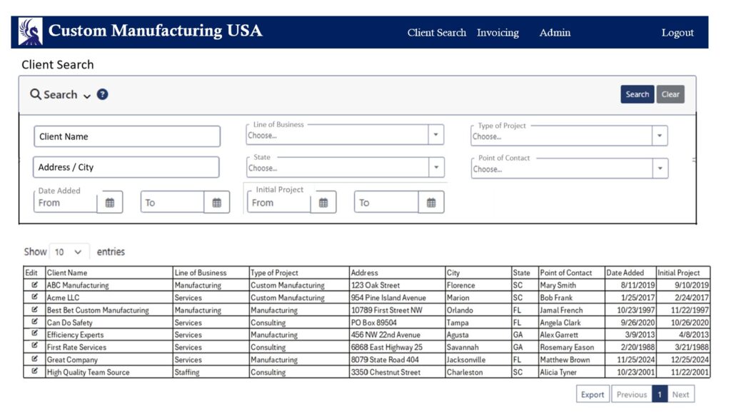 Custom Business Application Software Requirements - Include Pictures Orlando FL